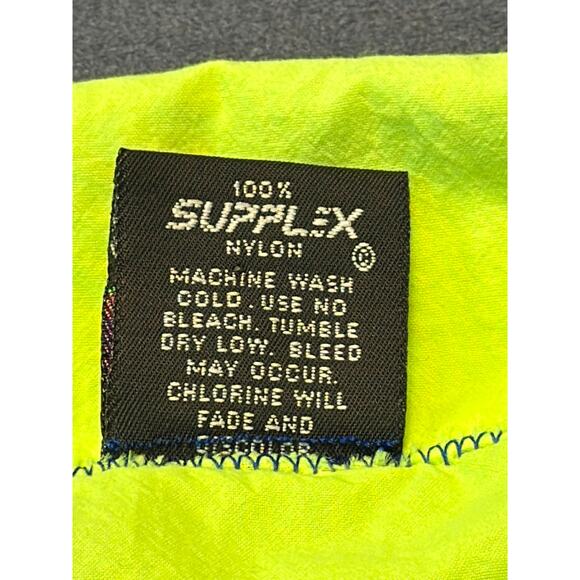 Vintage 80's Club Sportswear Windbreaker Men Med Retro Blue/Green Running Track - Picture 6 of 8